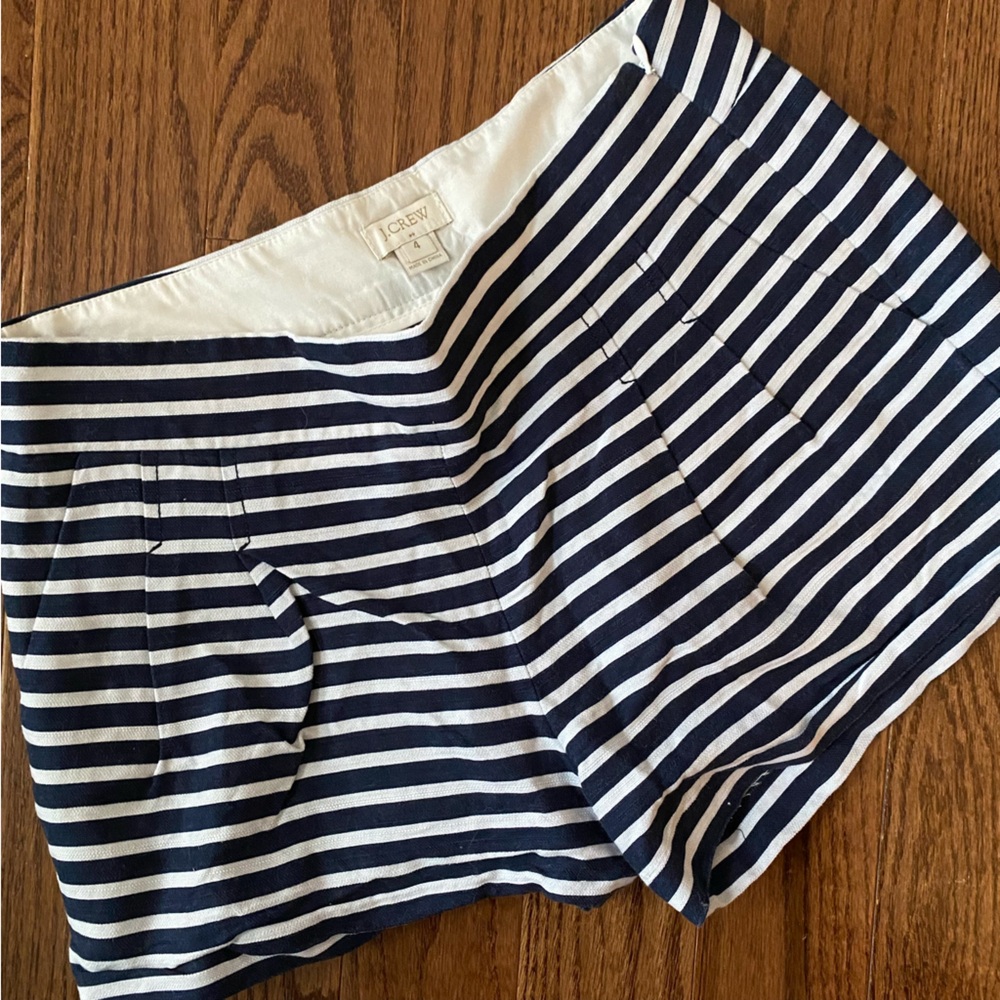 J.Crew Stripped Navy 3” Shorts